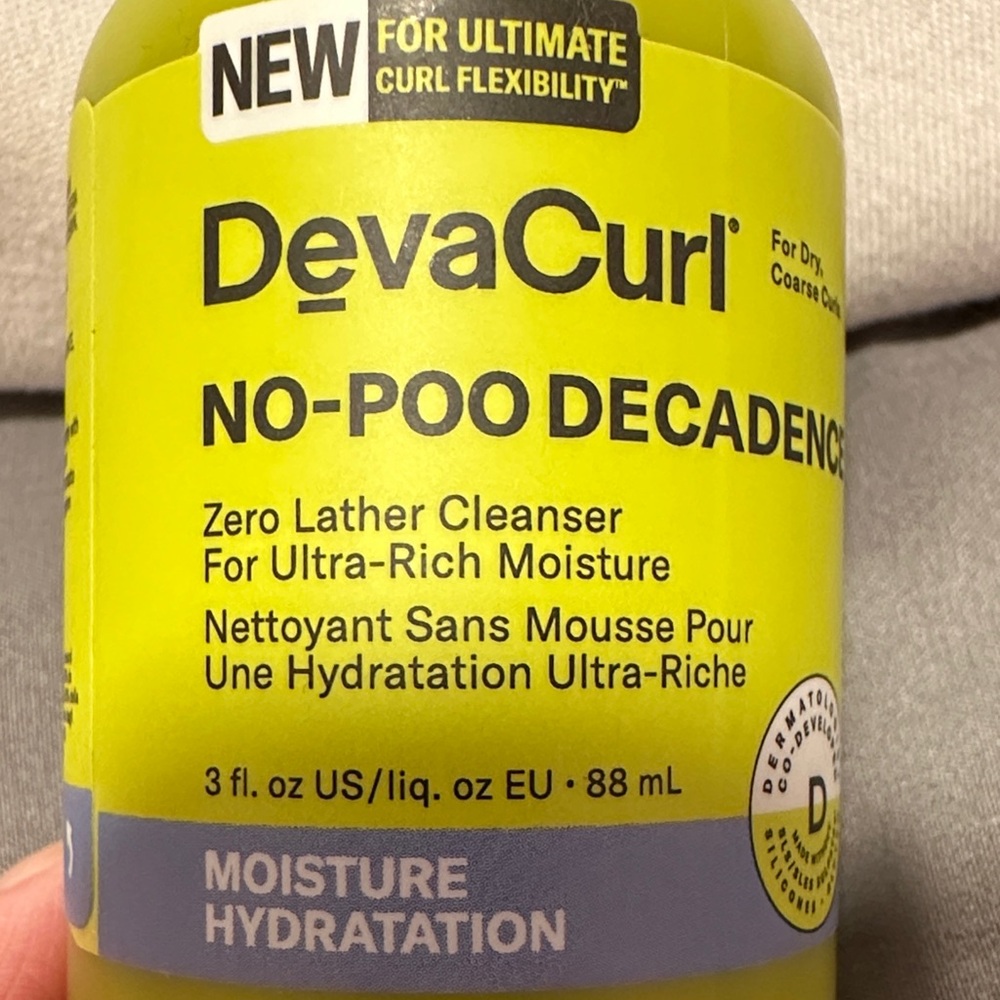3/$15 DevaCurl No-Poo Decadence Cleanser - Vibrant Yellow - Picture 2 of 3